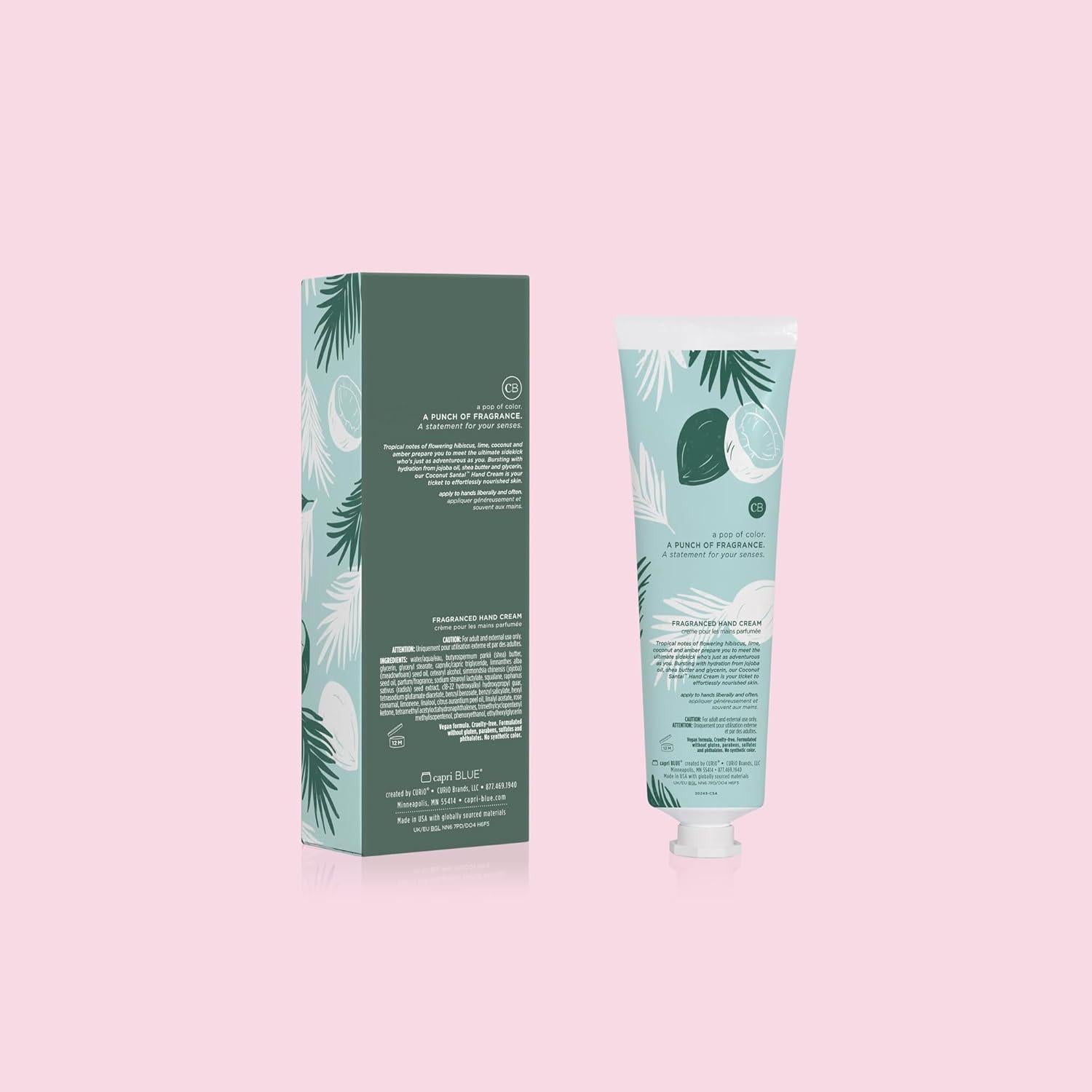 Crema Hidratante para Manos Capri Blue Coconut Santal 85 g