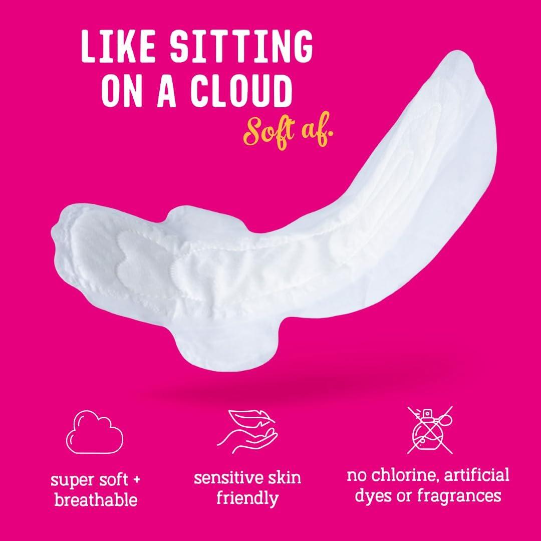 Almohadillas Nocturnas Ultra Largas FLO de Bambú - 10 Unidades