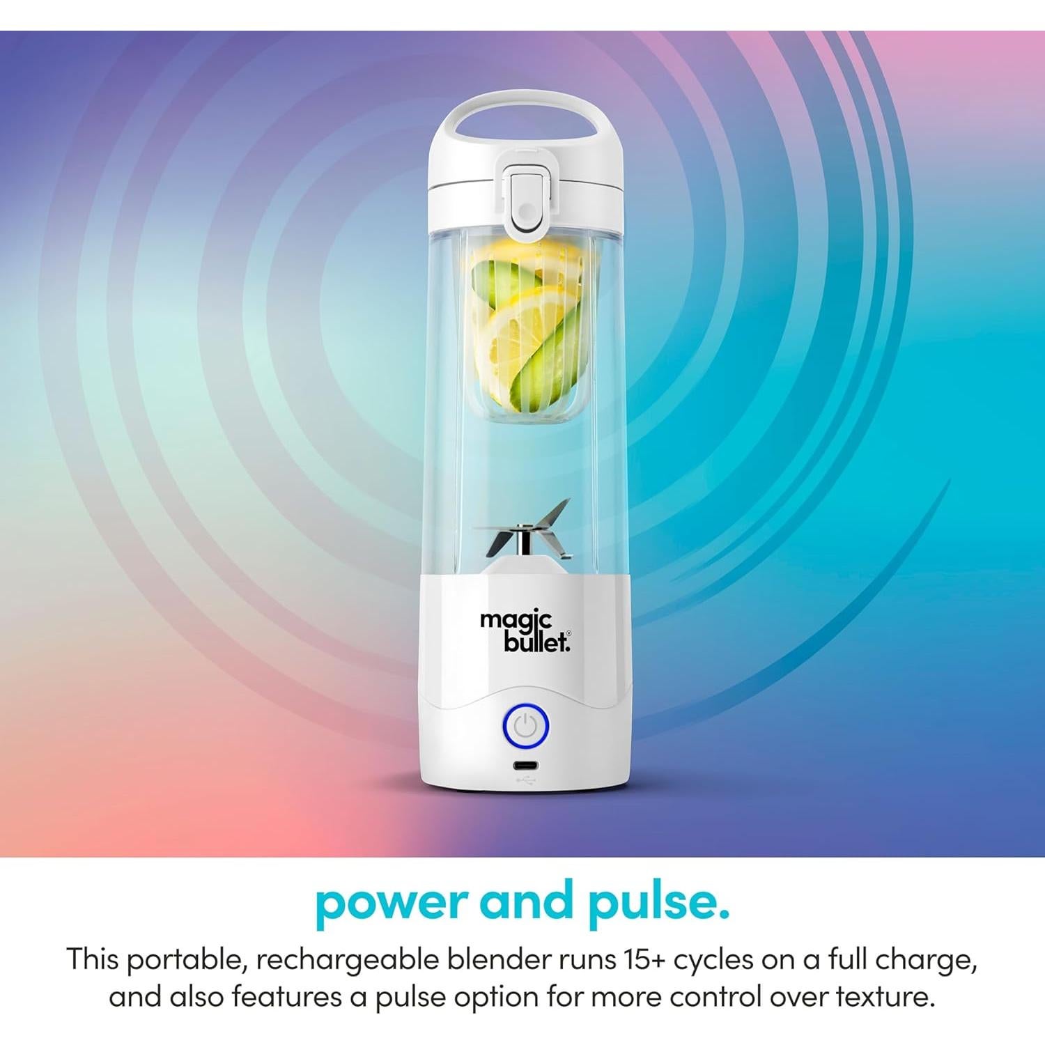 Licuadora portátil Magic Bullet MBPB50100W 16 oz blanca