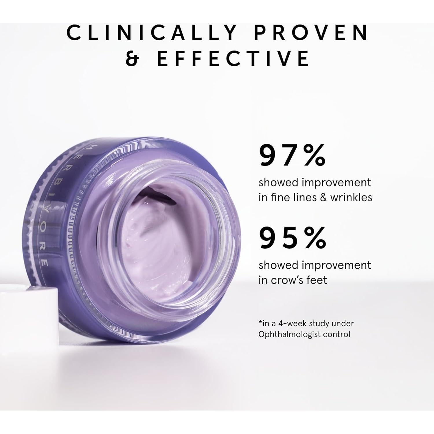 Crema para Ojos Bakuchiol Herbivore 15 mL - Vegana, Antiarrugas