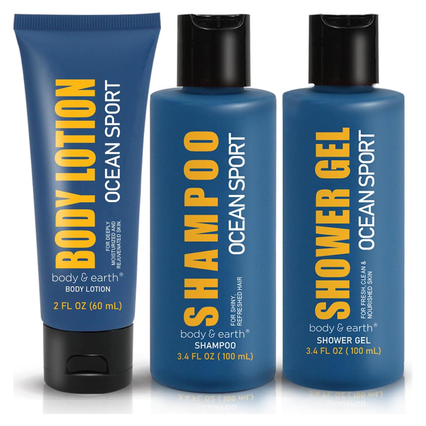 Set de Baño para Hombres BODY & EARTH - Fragancia Océano