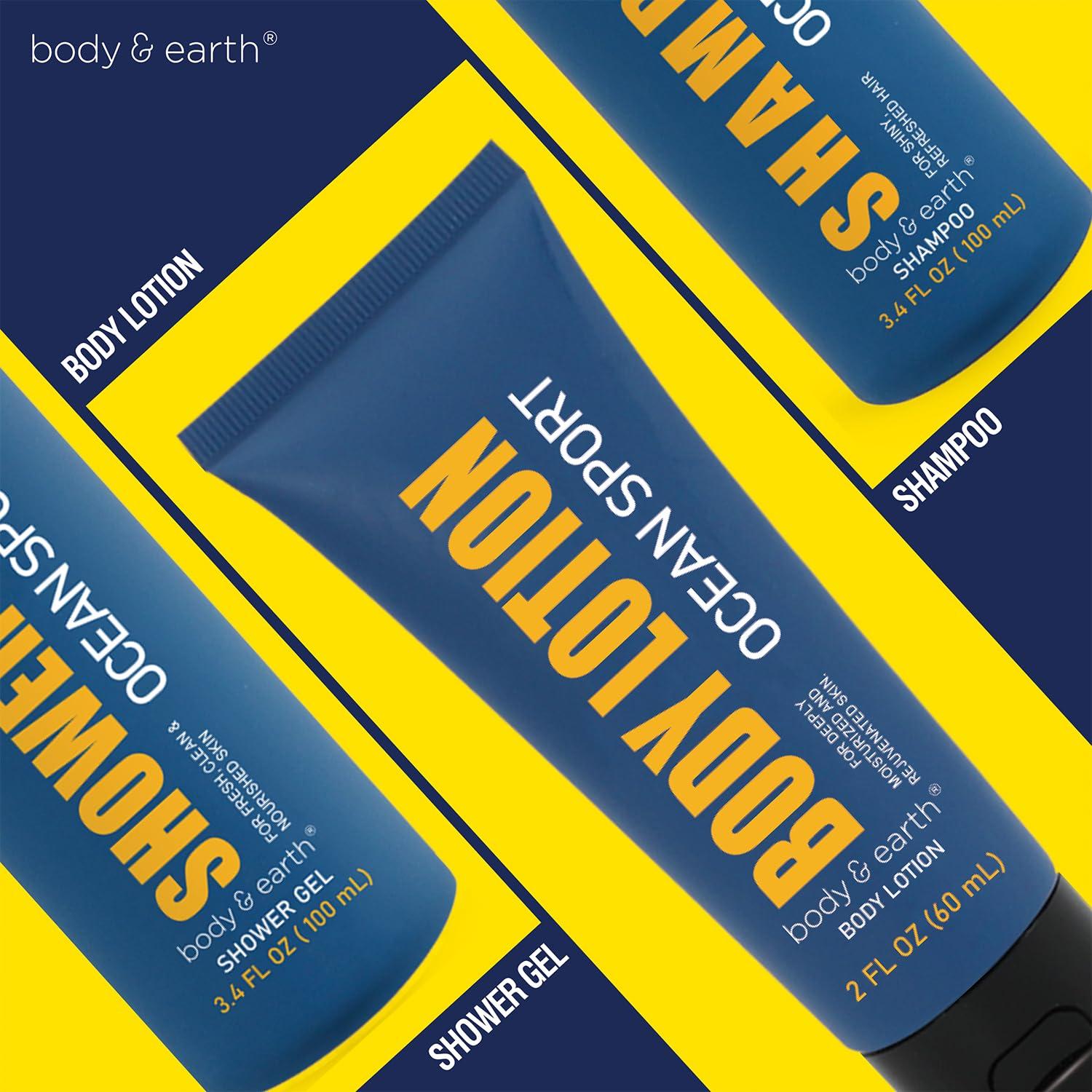 Set de Baño para Hombres BODY & EARTH - Fragancia Océano