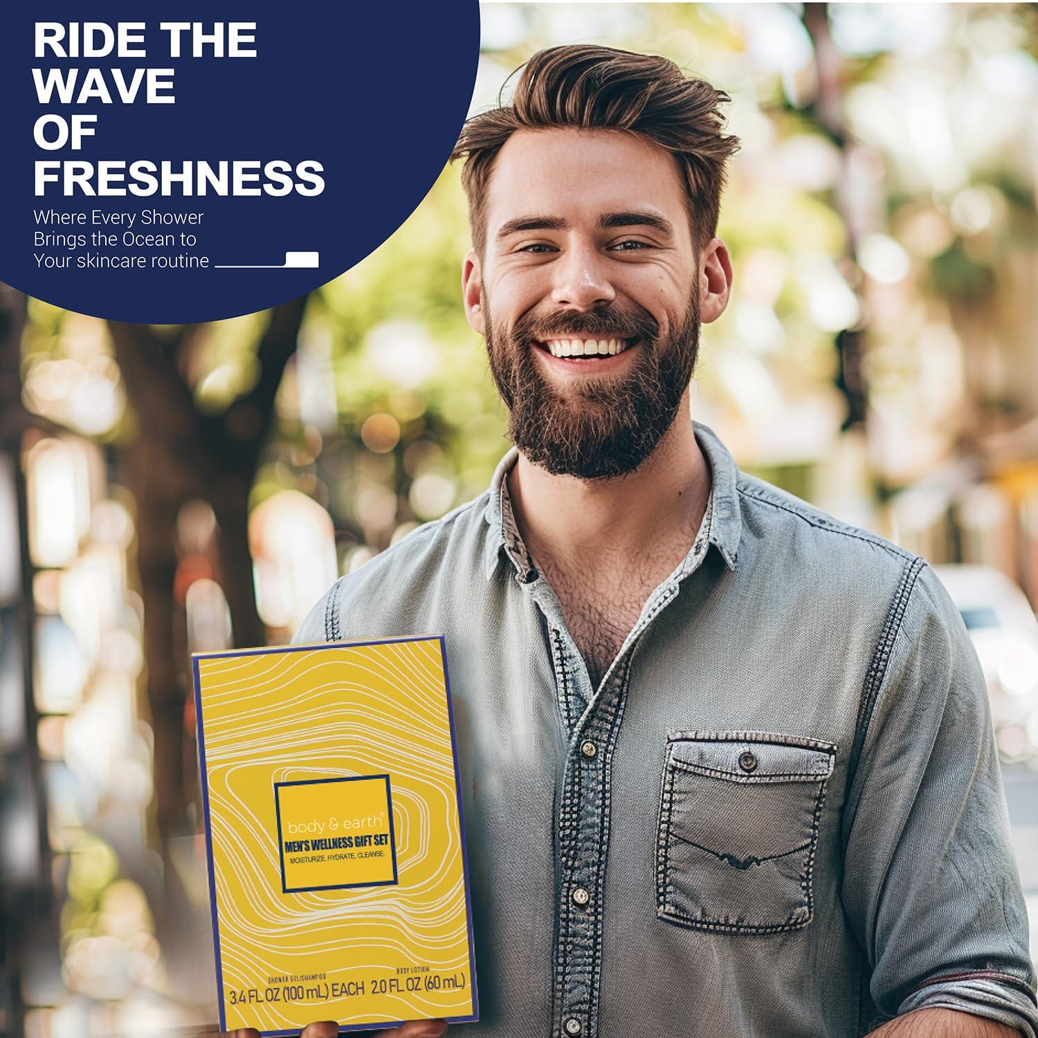 Set de Baño para Hombres BODY & EARTH - Fragancia Océano