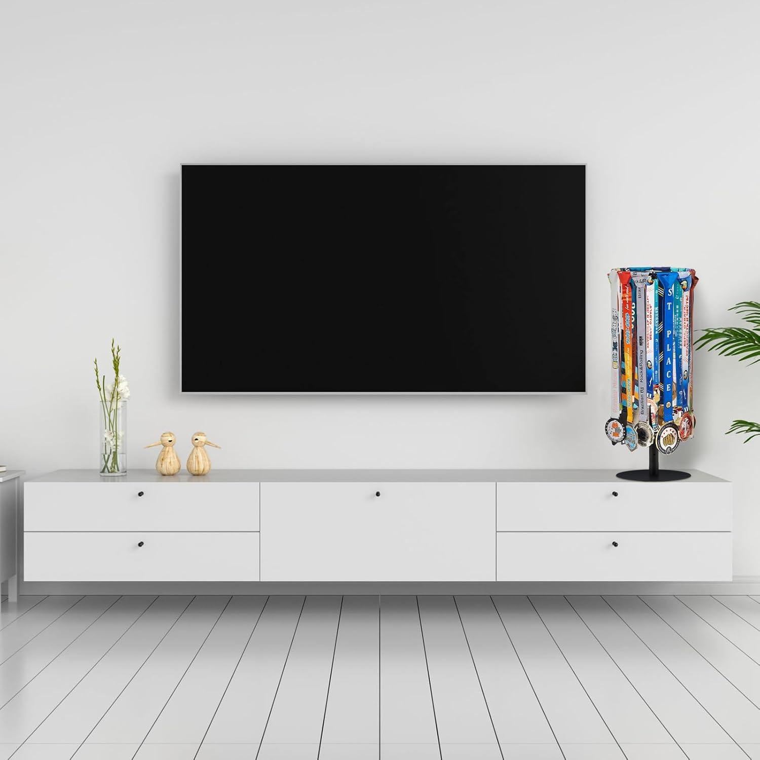 Soporte para Medallas Shimeyao Ajustable 20+ Medallas Negro