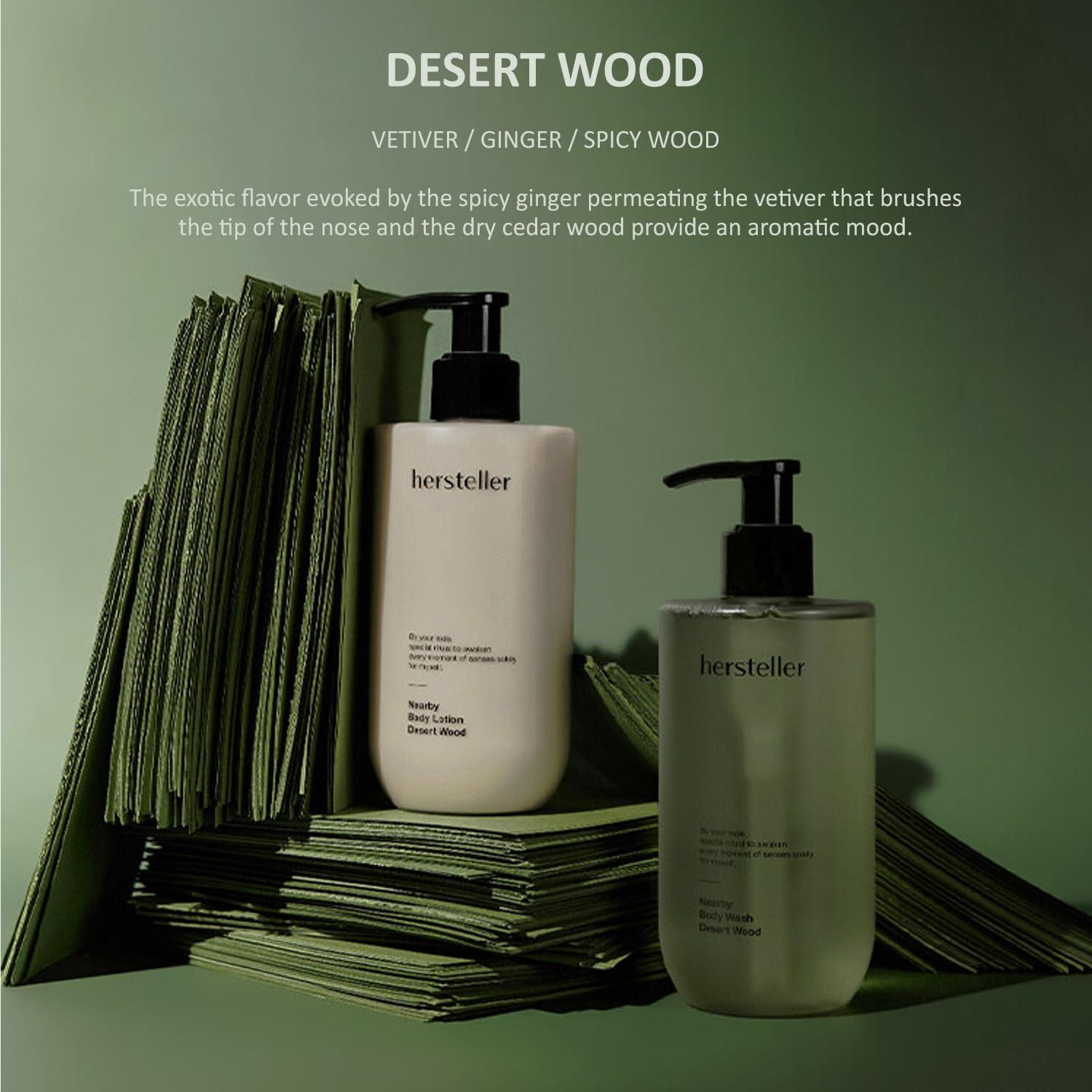 Gel de Ducha Vegano Hersteller 300ml Madera del Desierto Hidratante