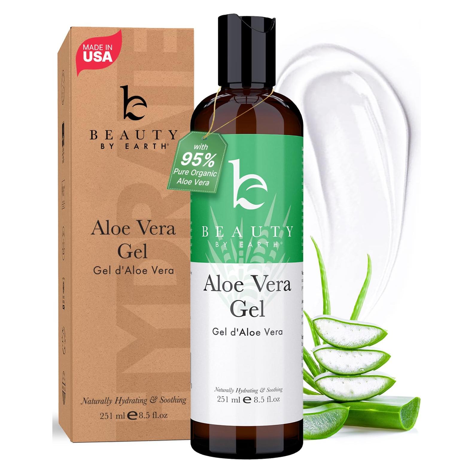 Gel de Aloe Vera Beauty by Earth 250 ml - Hidratante Natural