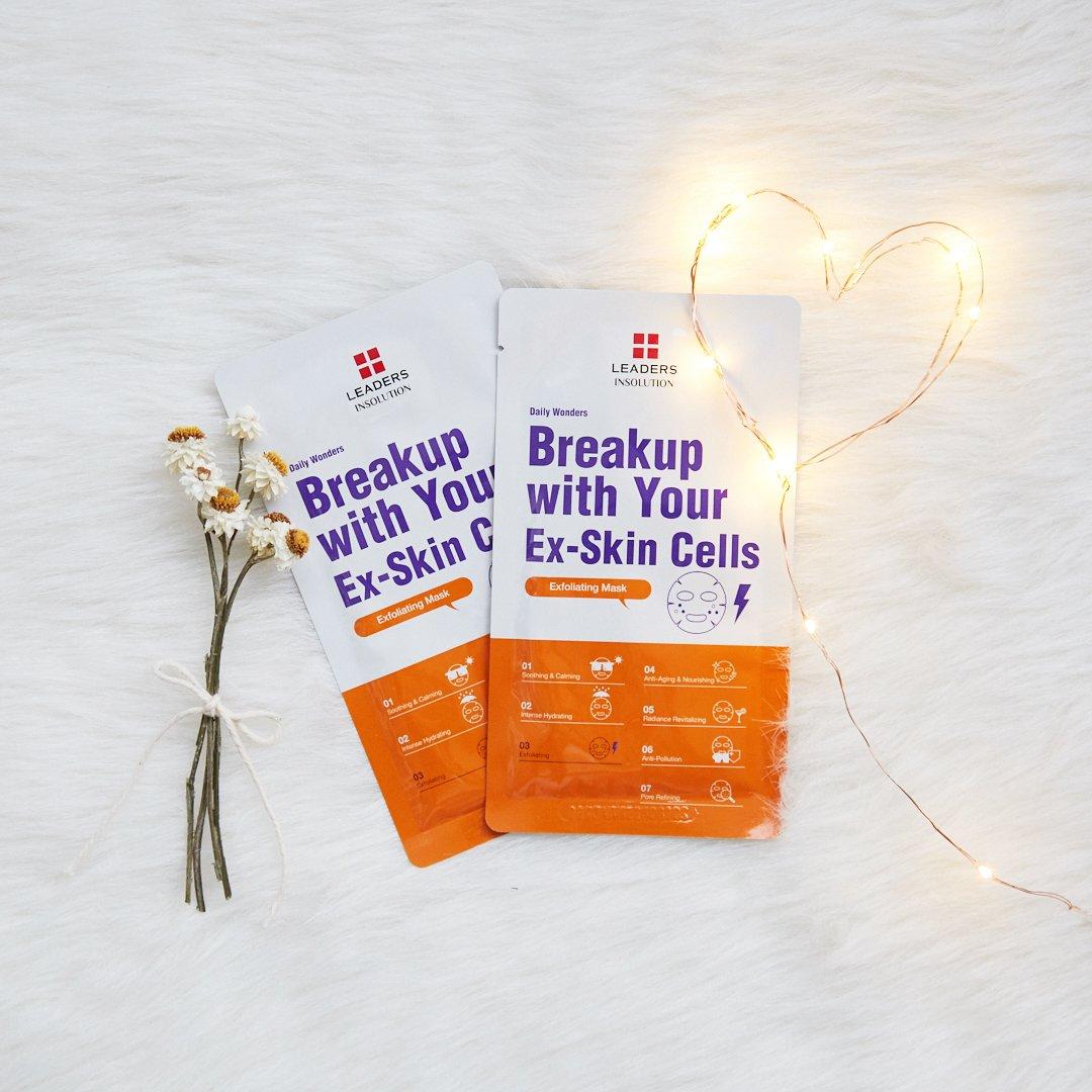 Máscara Facial Exfoliante Leaders Insolution 10 Hojas Hamamelis