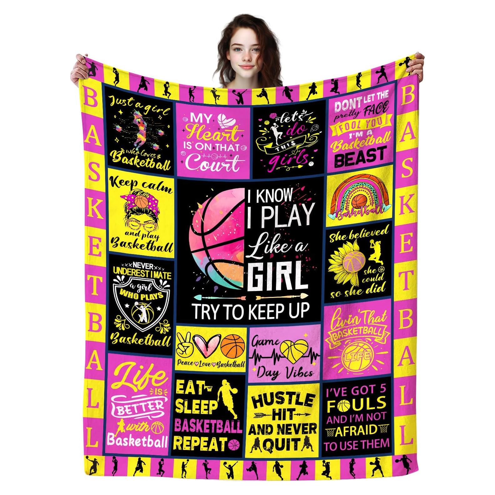 Manta de Baloncesto Dizogogo 127x102cm Franela Anti-Pilling