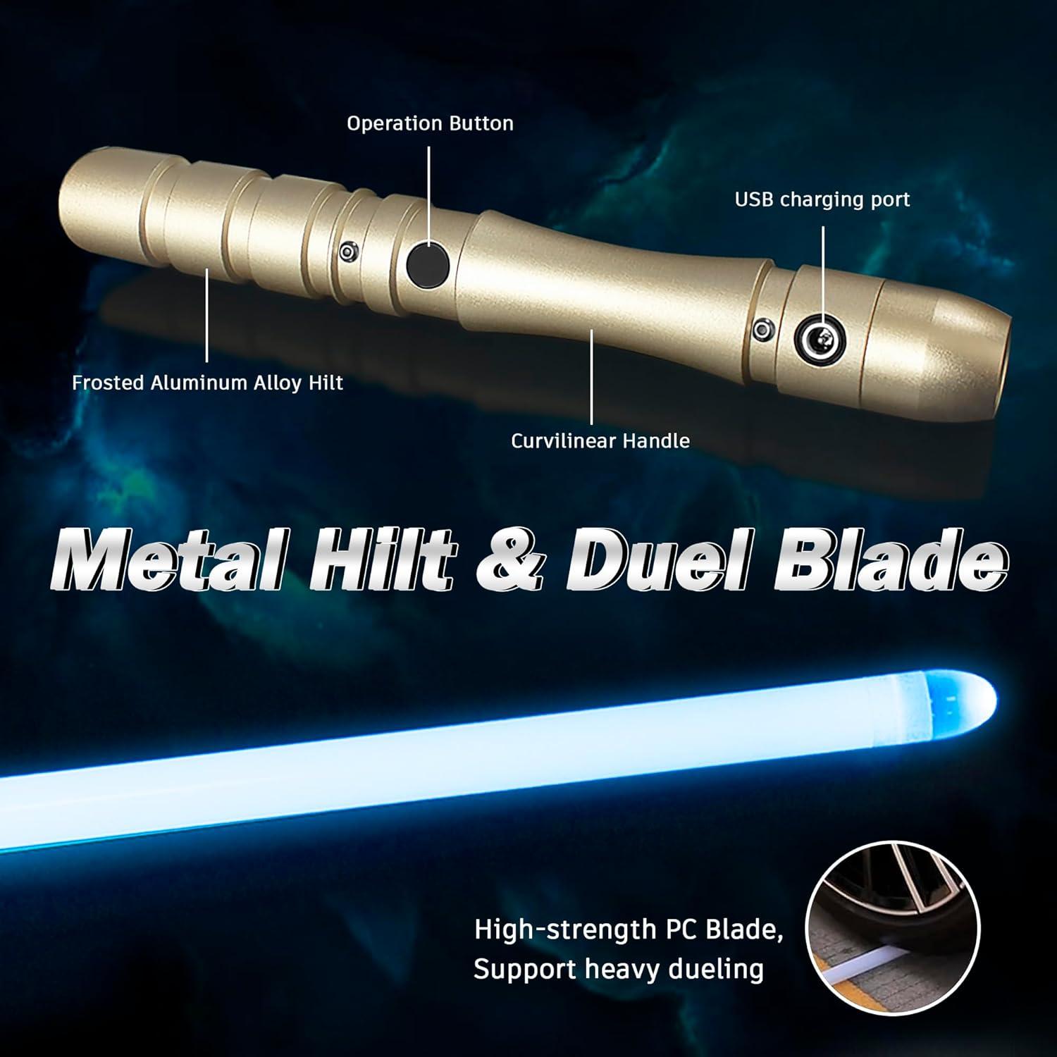 Sable de Luz YDDSABER LED Force FX Recargable Azul Hielo
