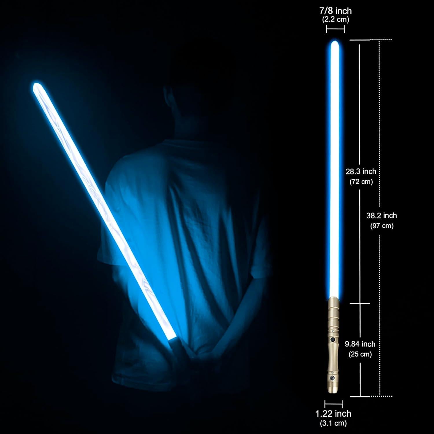 Sable de Luz YDDSABER LED Force FX Recargable Azul Hielo