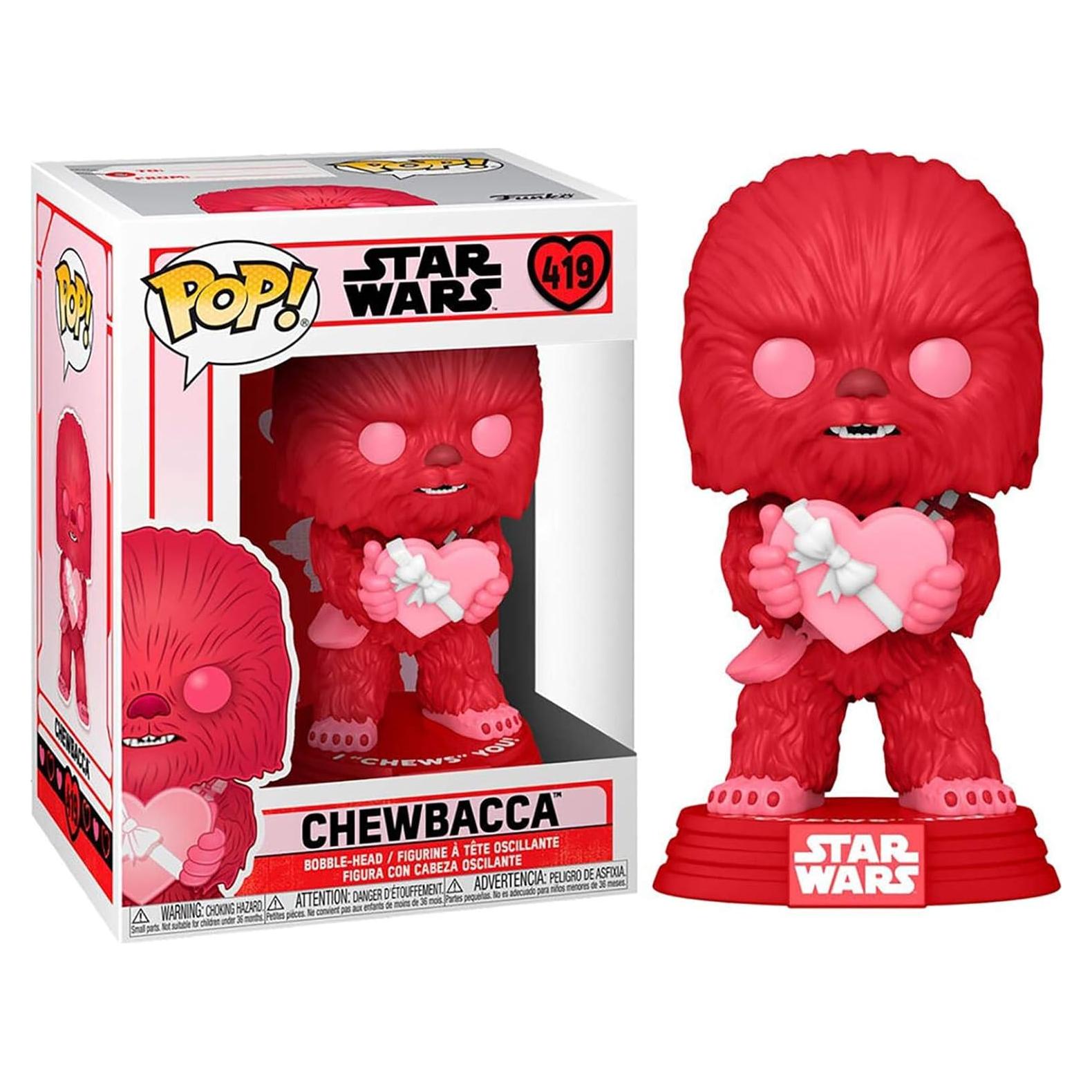 Funko Pop! Star Wars San Valentín Cupido Chewbacca 9.5 cm