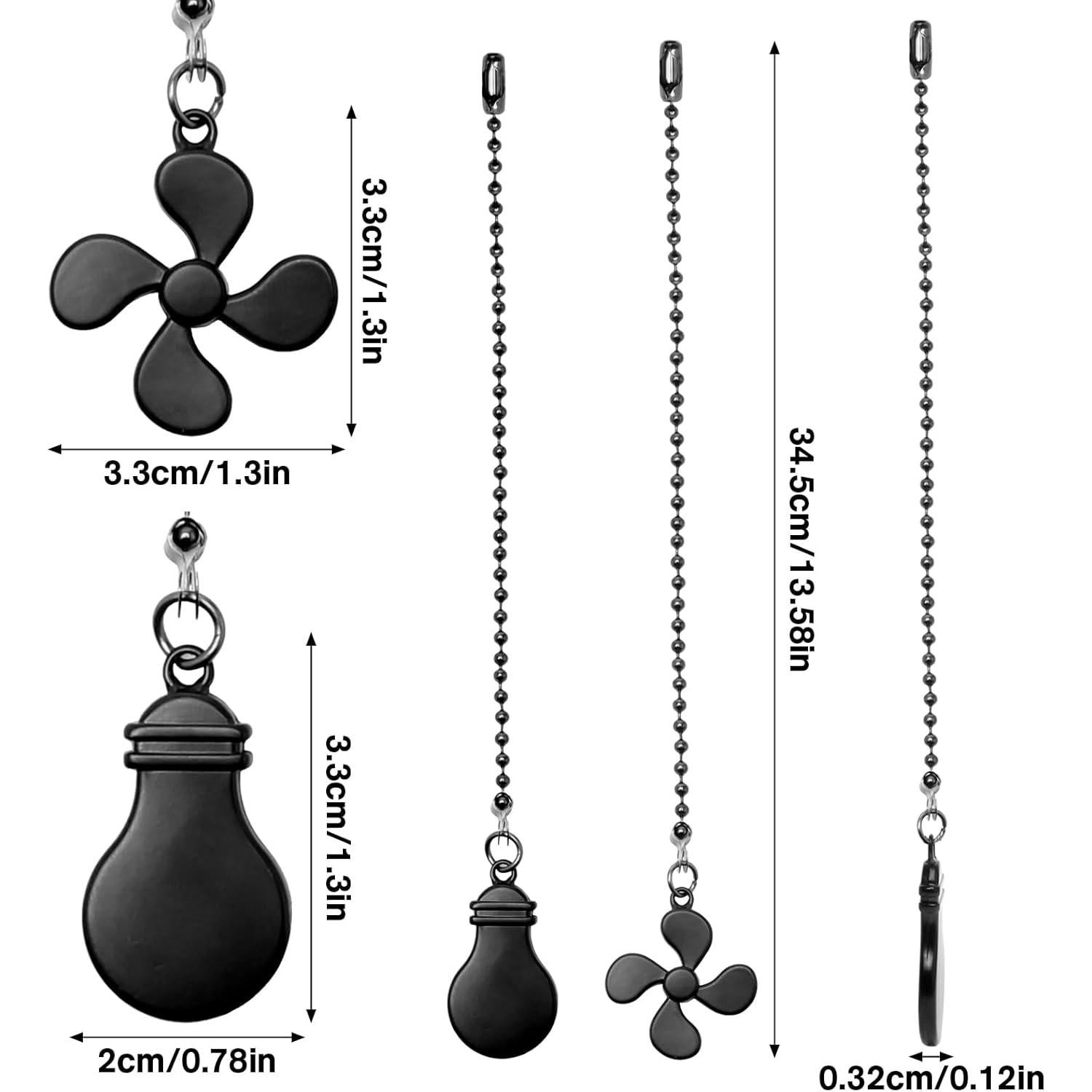 Juego de Cadenas de Tirar para Ventilador de Techo Maodai 34.54 cm