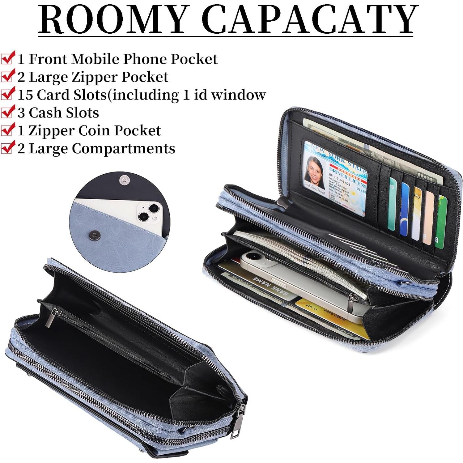 Bolso Cruzado FALAN MULE Mujer Cuero PU Azul Bebé 22.5x13cm