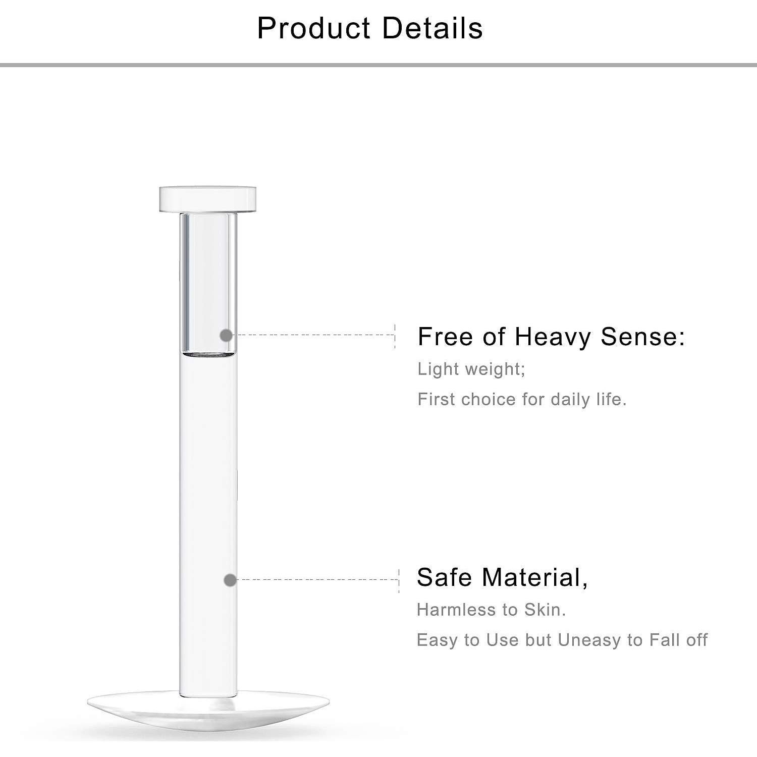 30 Piezas Anillos Labret Transparentes 16G Lcolyoli 6-10mm