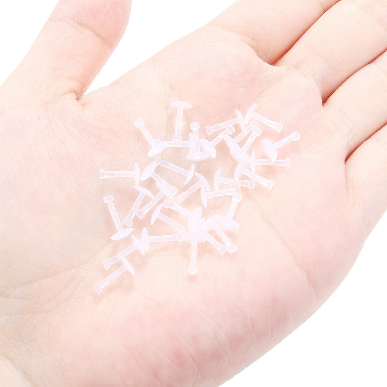 30 Piezas Anillos Labret Transparentes 16G Lcolyoli 6-10mm