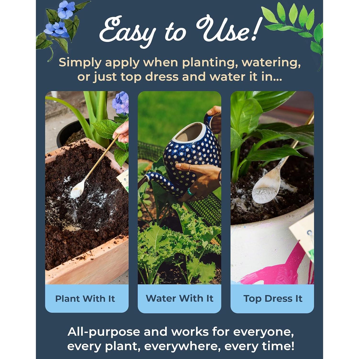 Fertilizante Orgánico Soluble Magia de Plantas 0.45 kg Multiusos