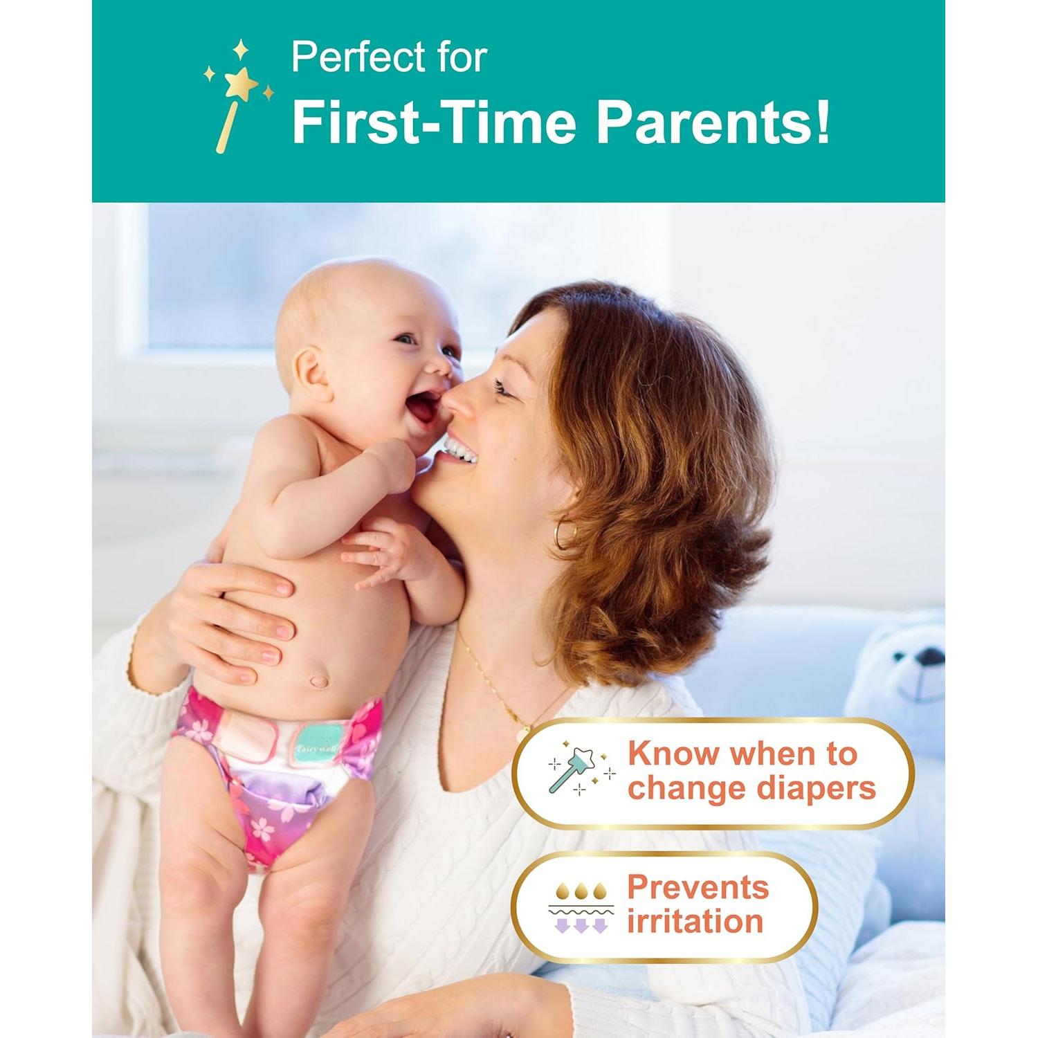 Paquete de 3 Pañales de Tela Fairywell con Indicador de Humedad