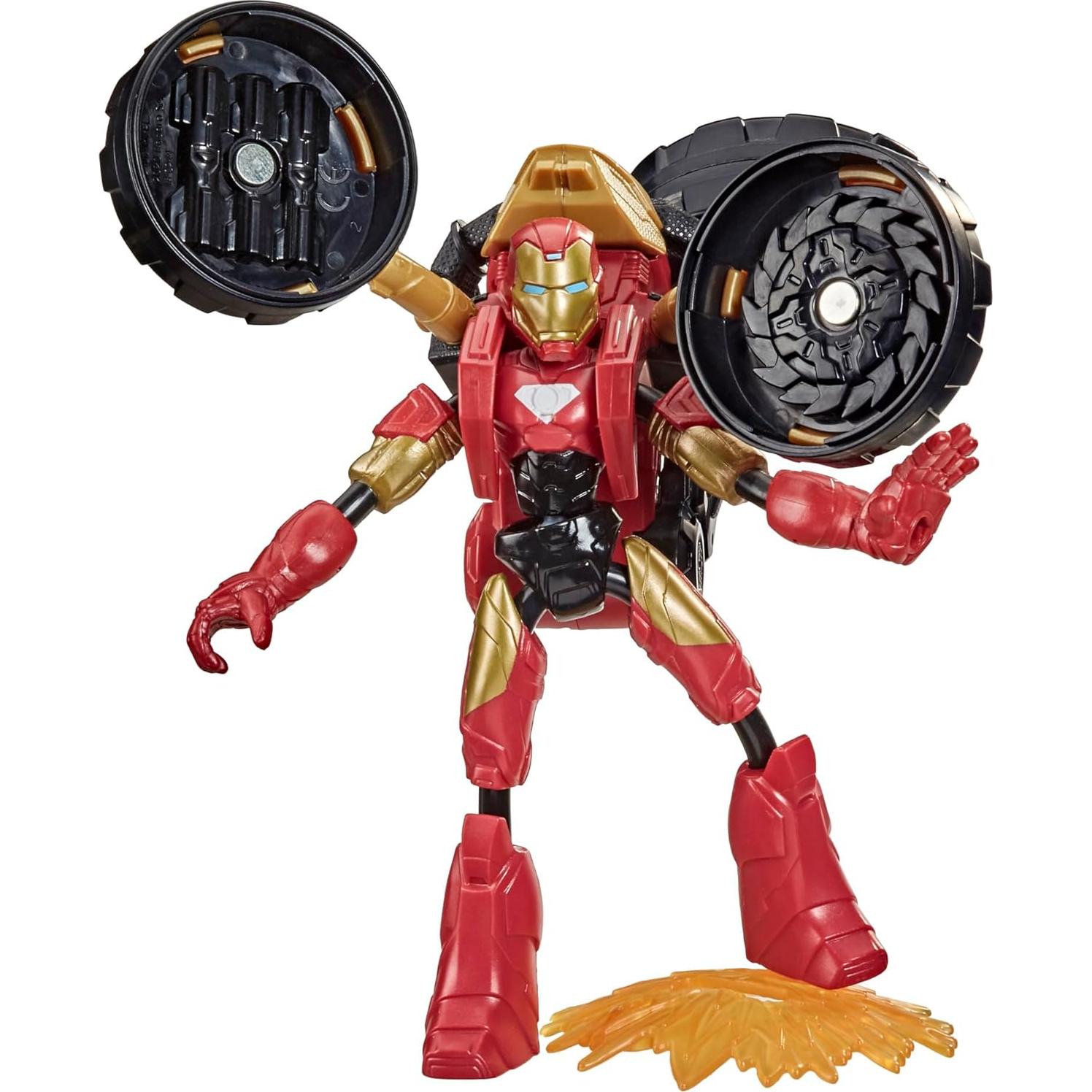 Figura de Acción Marvel Dobla y Flexiona Iron Man 15 cm