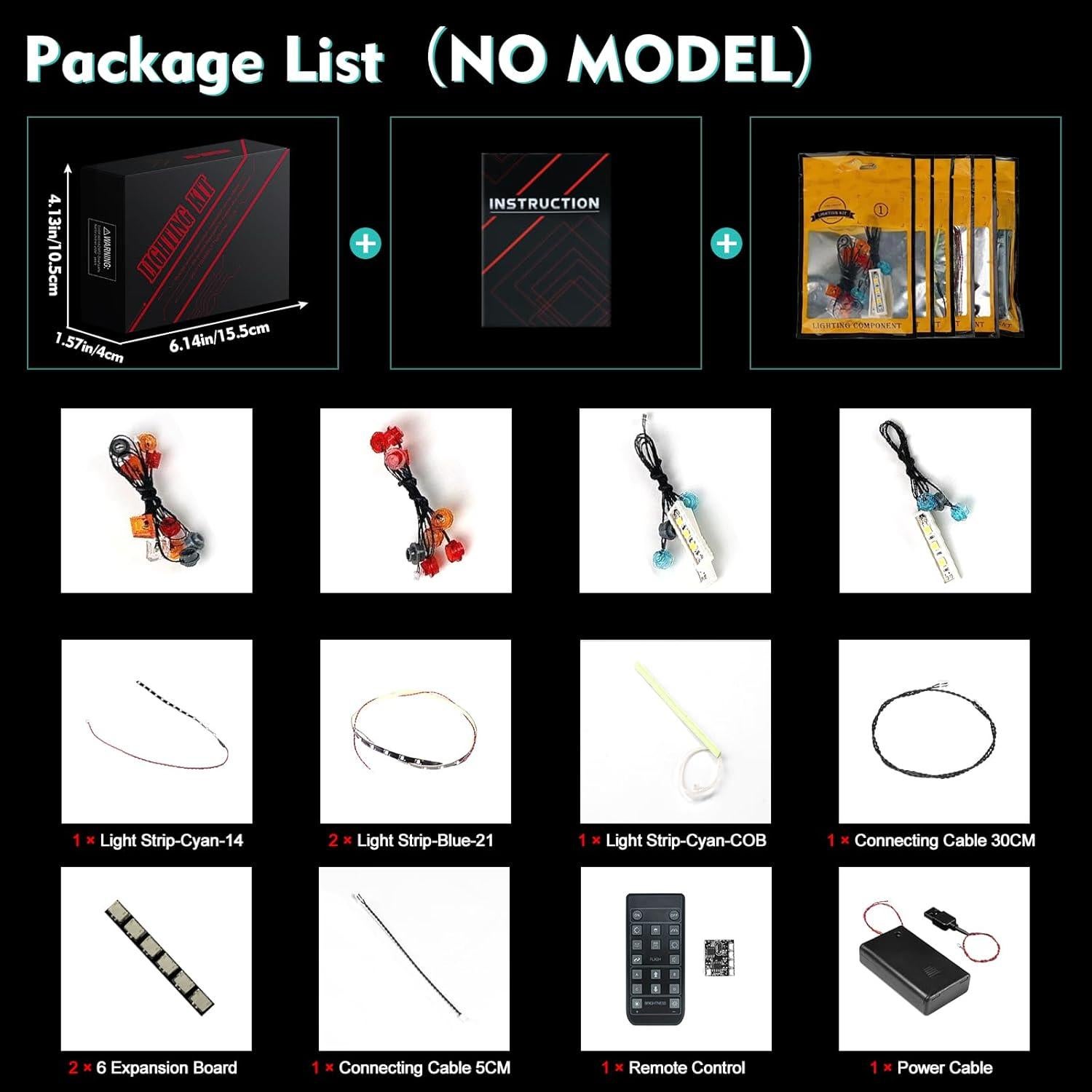 Kit de Luz LED LocoLee para LEGO 77073 Battle Bus Fortnite