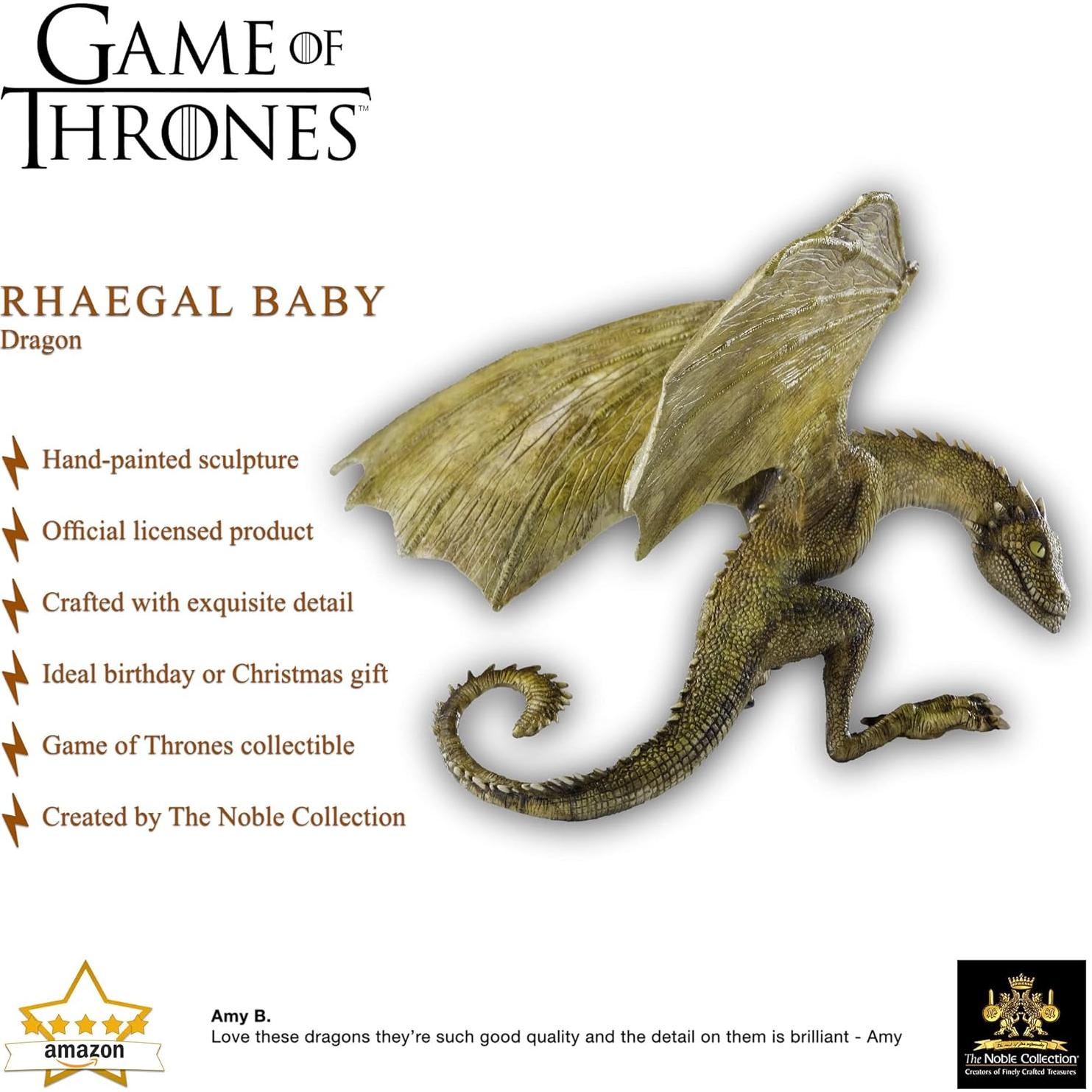 Escultura Dragón Rhaegal La Colección Noble 11.43 cm