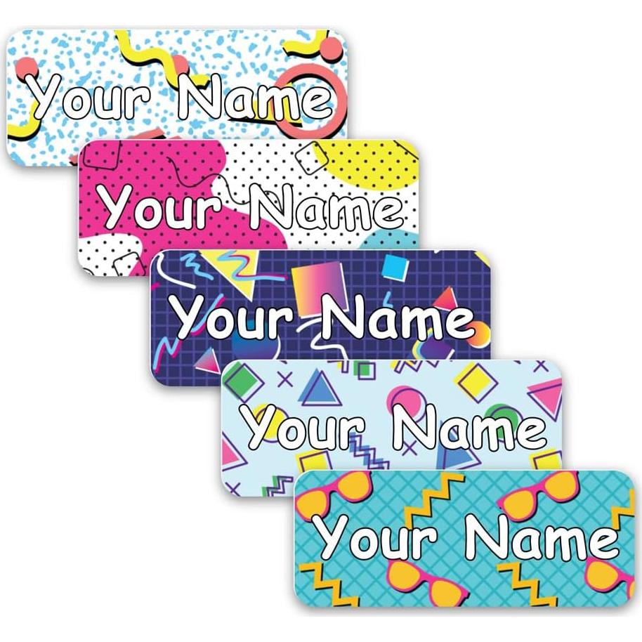 Etiquetas Personalizadas Oliver 40 Unidades 5x2cm Duraderas 90s