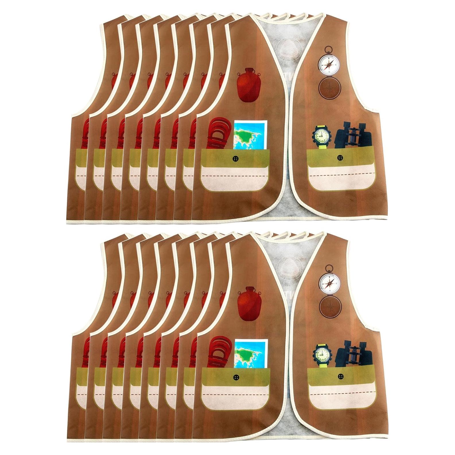 16 Disfraces de Chaleco para Niños - Bombero, Policía, Soldado