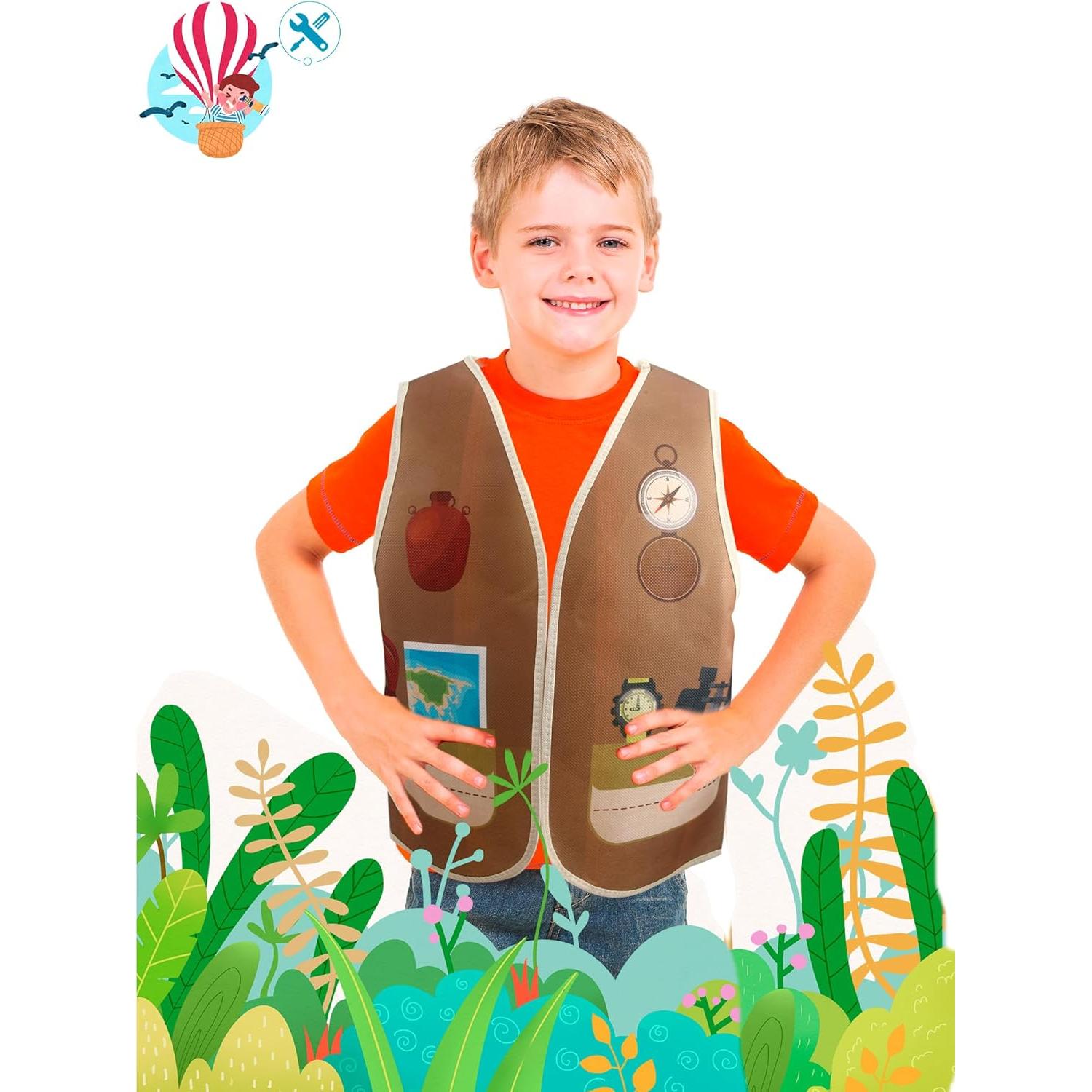 16 Disfraces de Chaleco para Niños - Bombero, Policía, Soldado