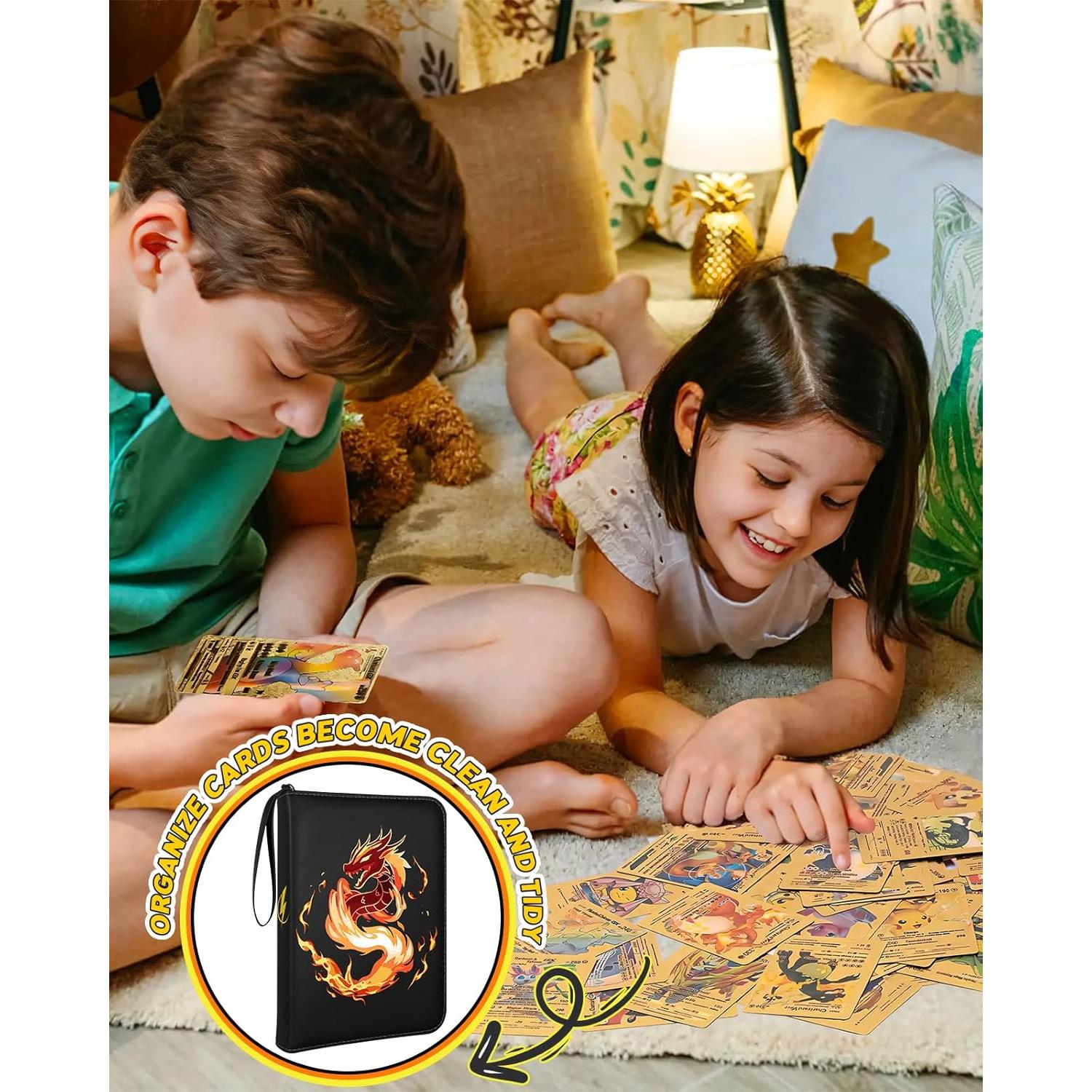 Carpeta de Tarjetas Lotadilo 440 Bolsillos Zorro Dragón