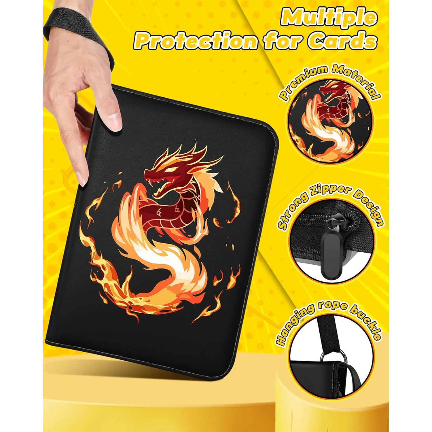 Carpeta de Tarjetas Lotadilo 440 Bolsillos Zorro Dragón