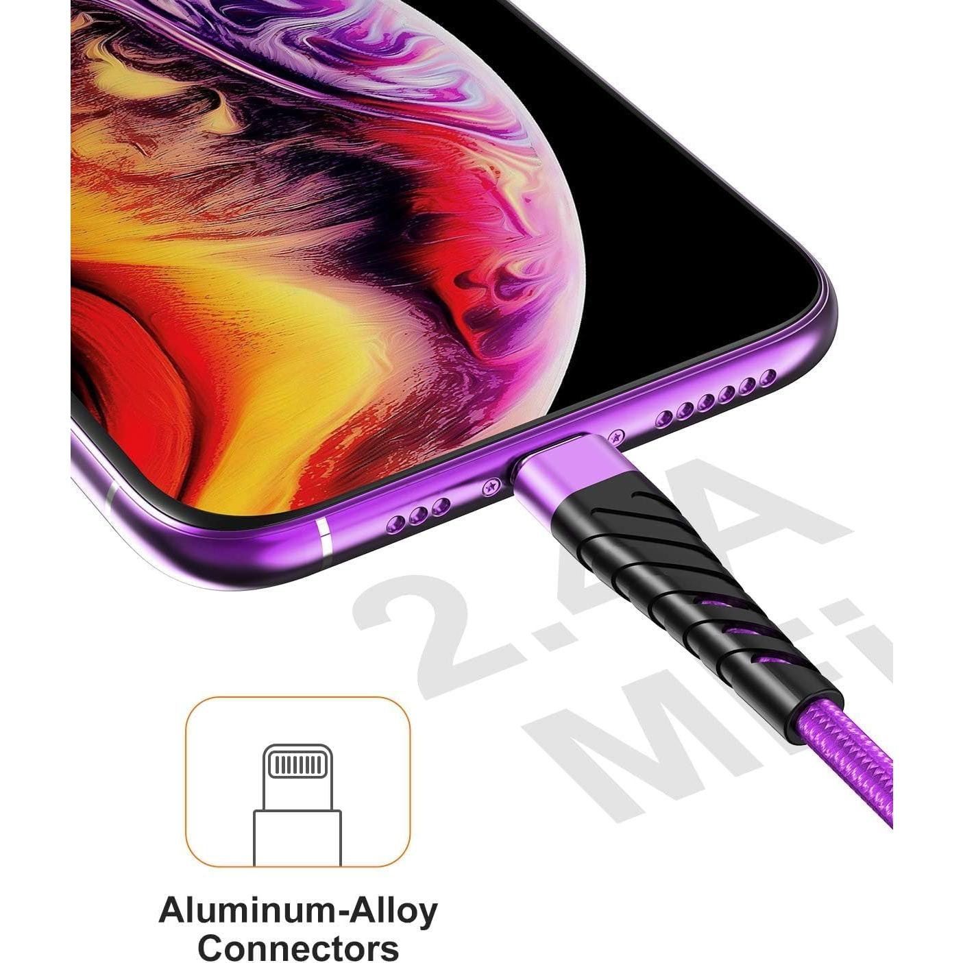 Cargador Lightning CyvenSmart 10ft MFi para iPhone 12/11/XS