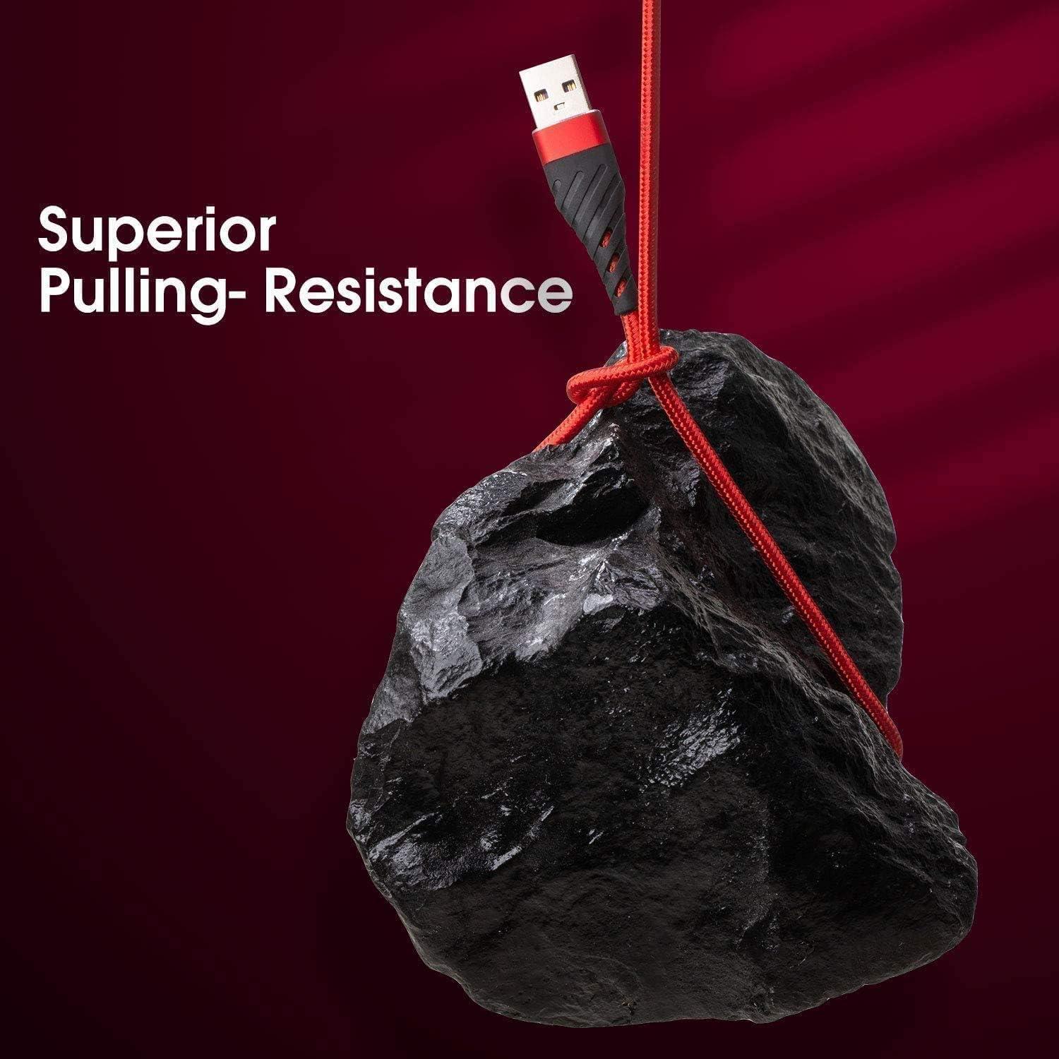 Cable Lightning 3 pies CyvenSmart MFi Rojo - Carga Rápida