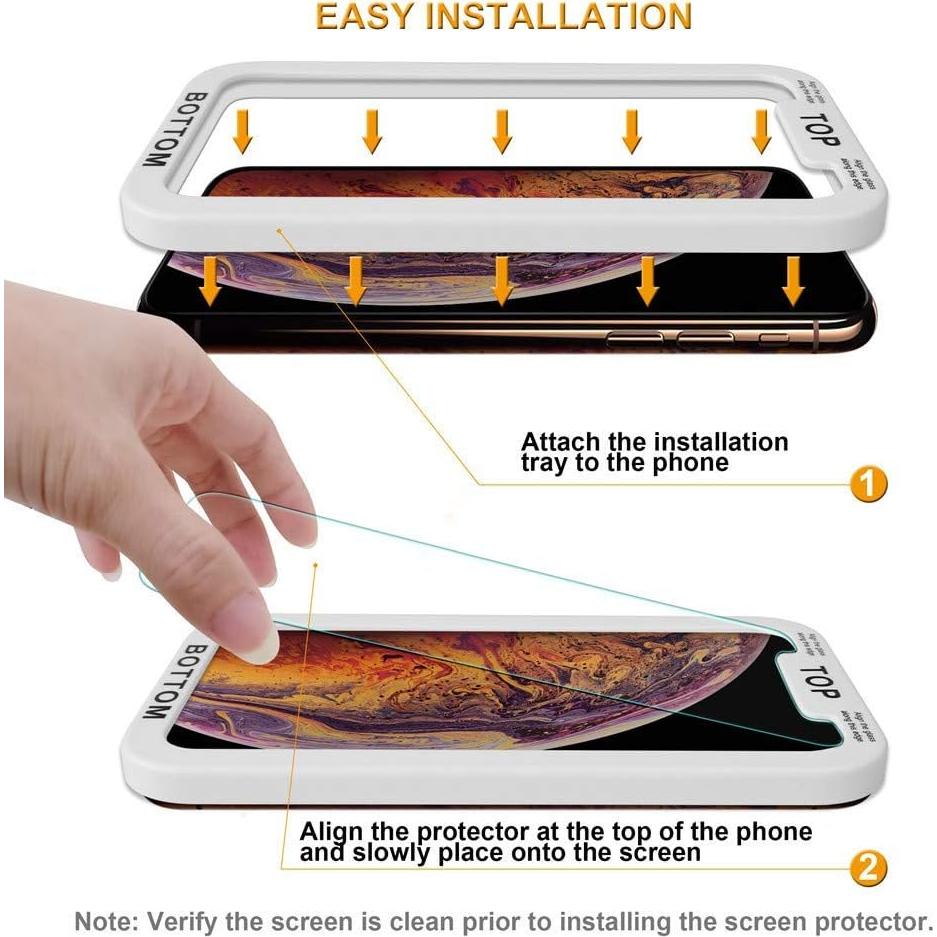 Protector de Pantalla Vidrio Templado Supershieldz para iPhone 11 Pro/Xs - 2 Pack