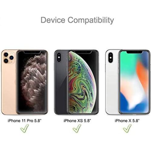 Protector de Pantalla Vidrio Templado Supershieldz para iPhone 11 Pro/Xs - 2 Pack