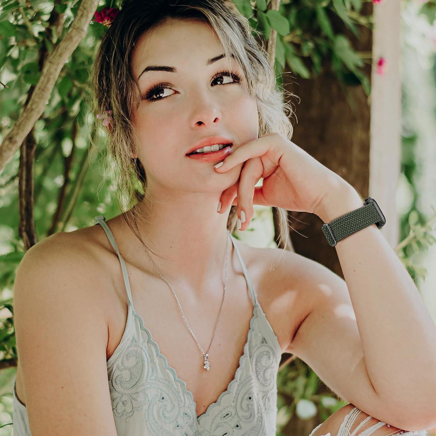 Correa Trenzada Elástica Suitisbest para Apple Watch 38-49mm