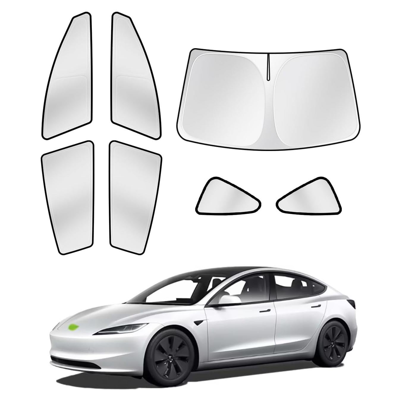 Sombrillas Canvcle para Tesla Model 3 2016-2026 7 Piezas