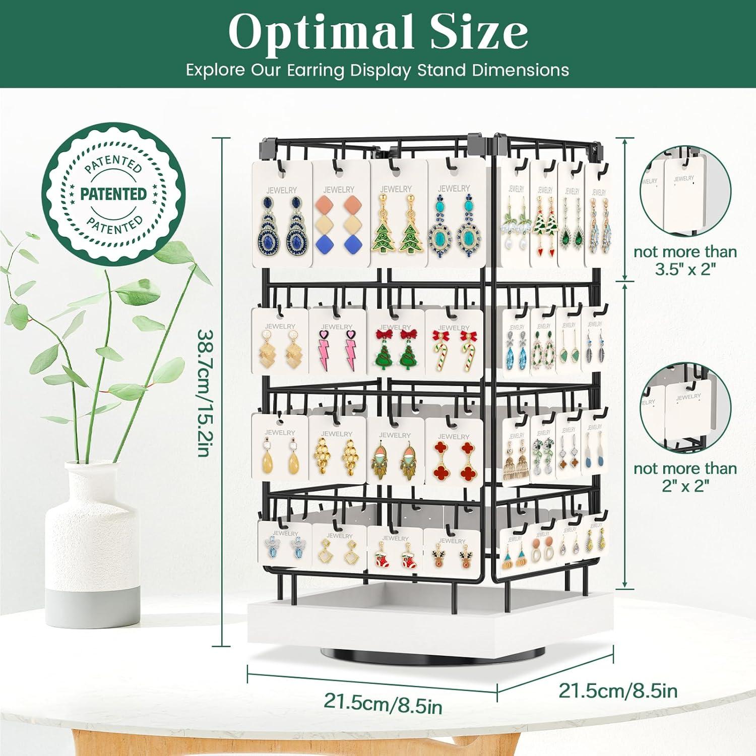 Soporte Rotatorio para Pendientes EsLuker.ly 64 Ganchos