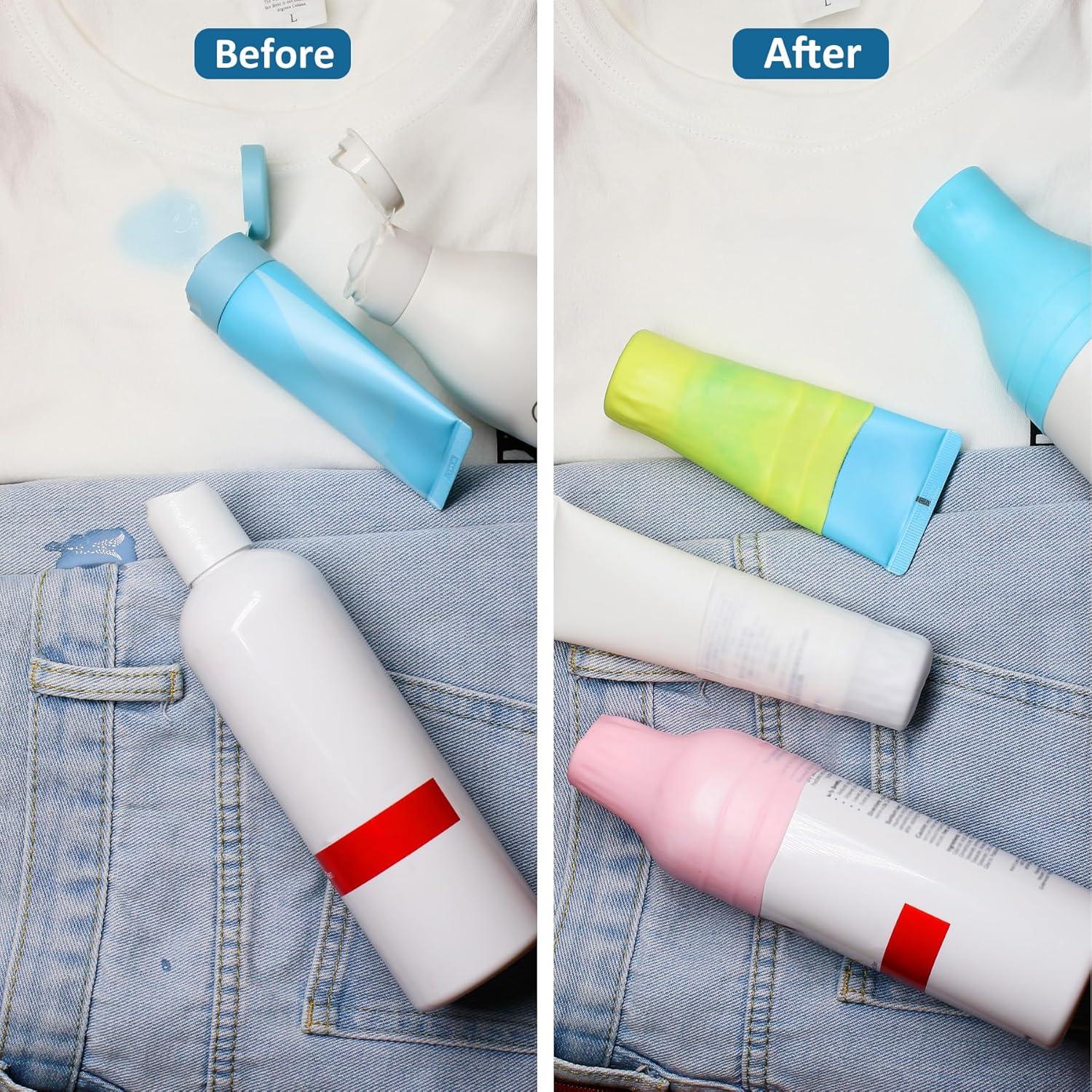 Paquete de 10 Fundas de Silicona para Botellas de Viaje FOROUME