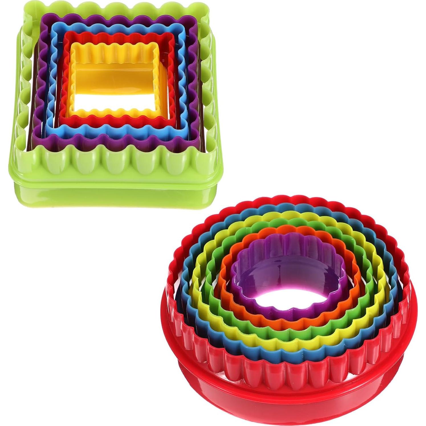 Juego de 11 Cortadores de Galletas de Plástico Apausvcm