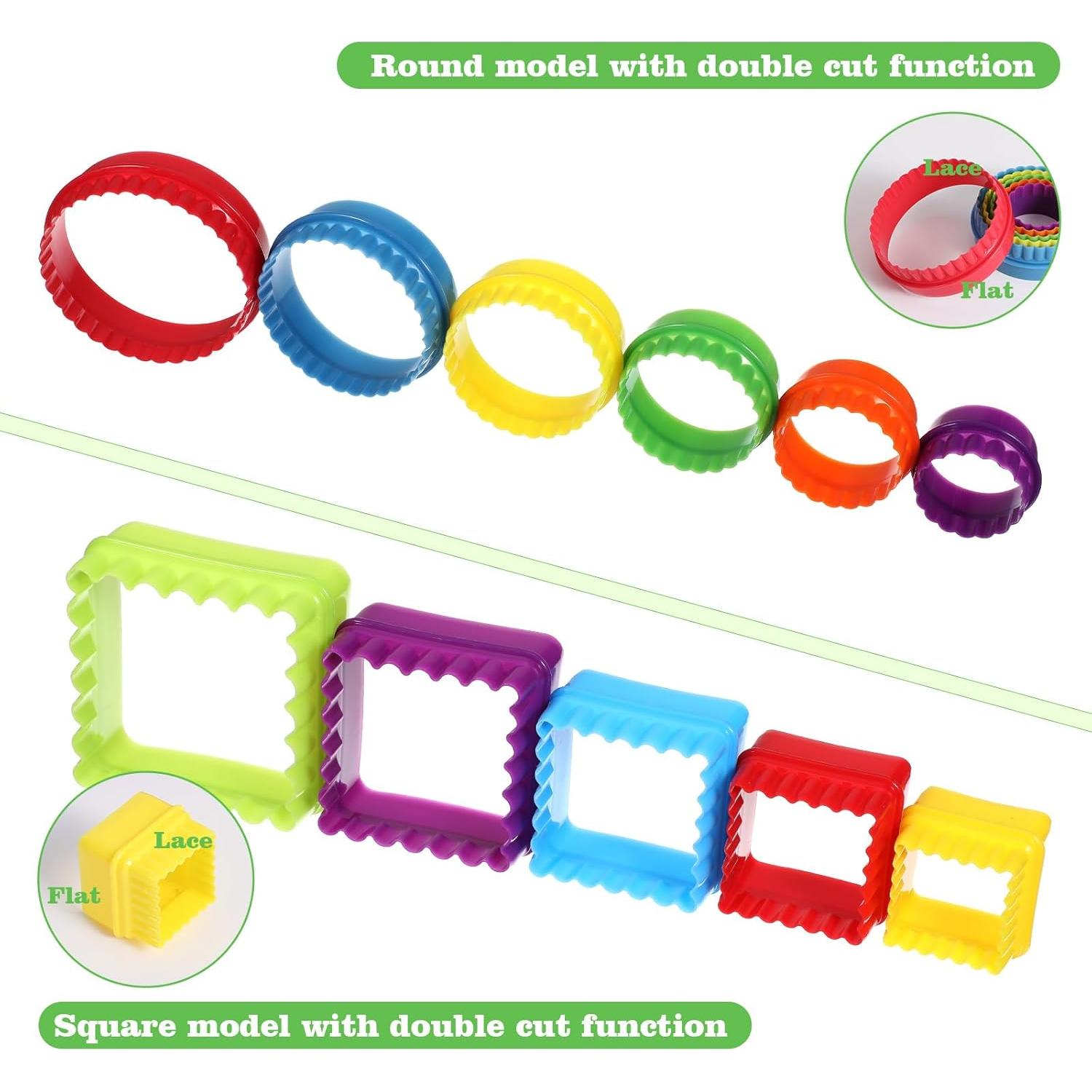 Juego de 11 Cortadores de Galletas de Plástico Apausvcm