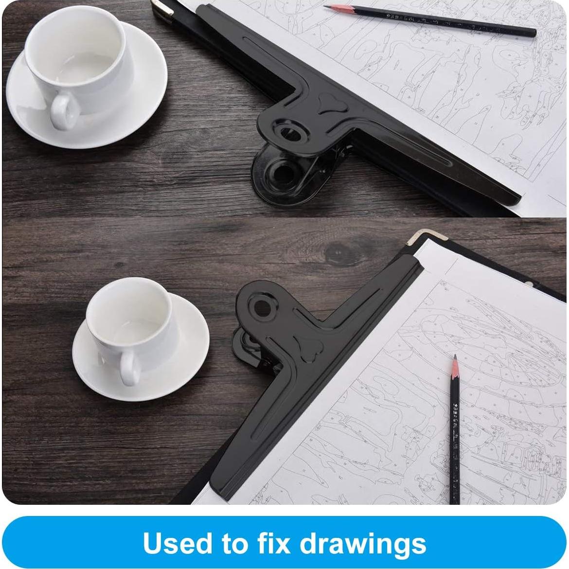 Clips Bulldog Extra Grande Coideal 30 cm Acero Inoxidable 2 Pcs