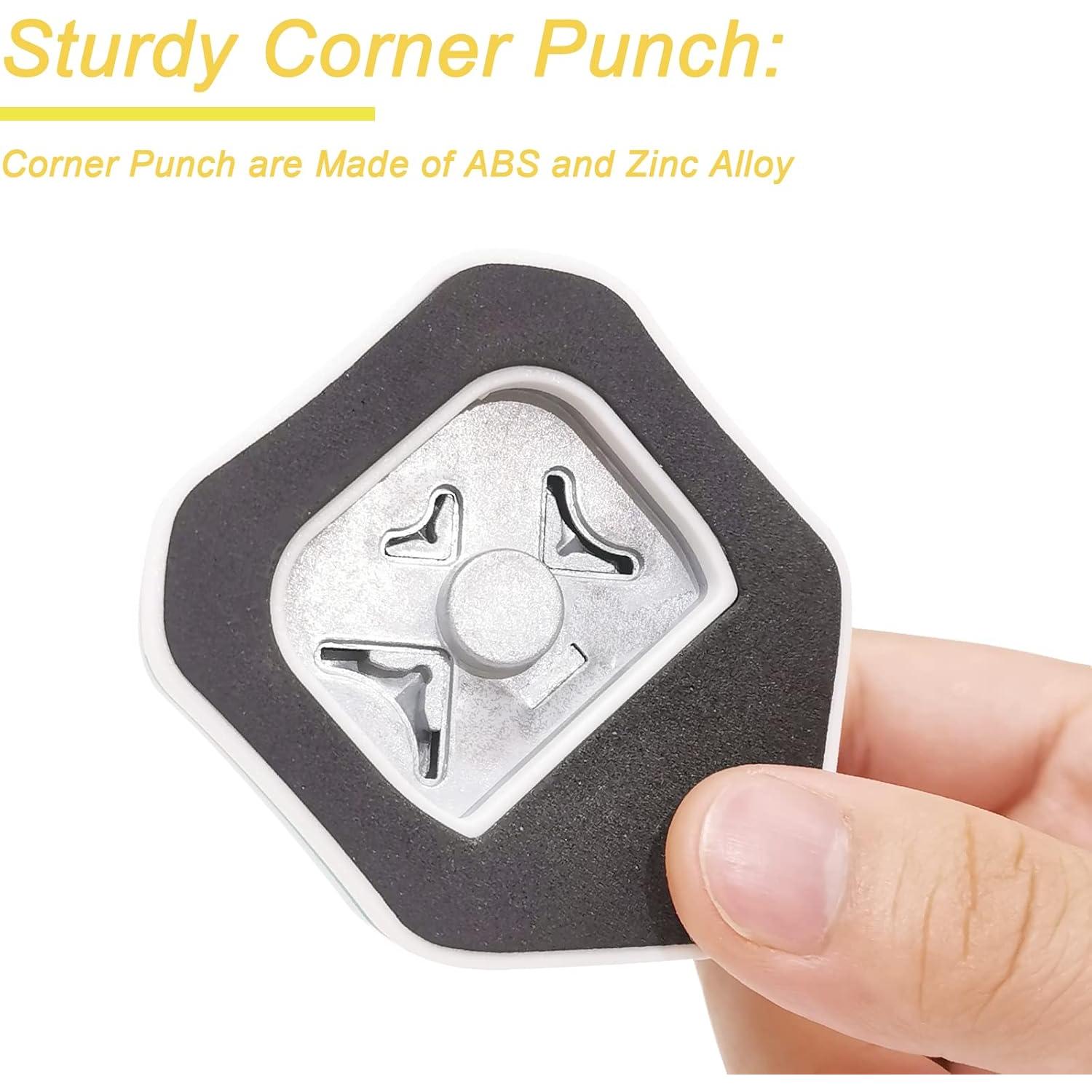 Troquelador de Esquinas 3 en 1 PRENDI - Rosa, Amarillo, Morado