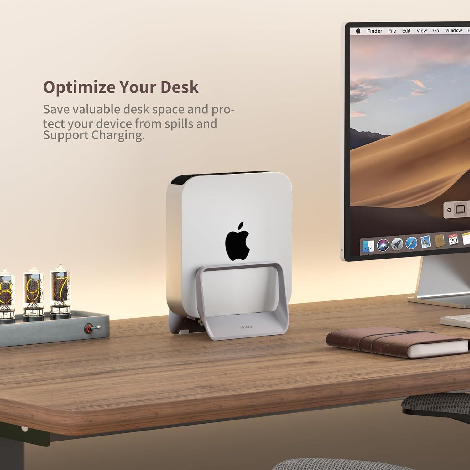 Soporte Vertical ABS para Mac Mini 2010-2024 - Gris