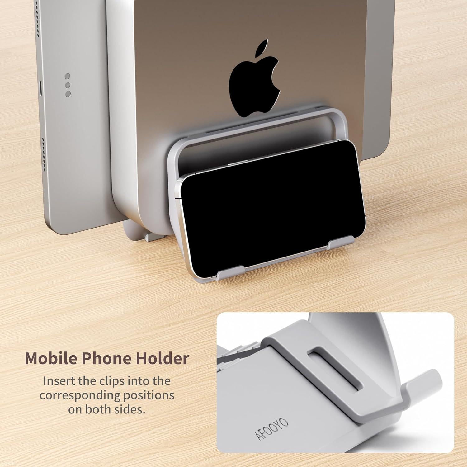 Soporte Vertical ABS para Mac Mini 2010-2024 - Gris