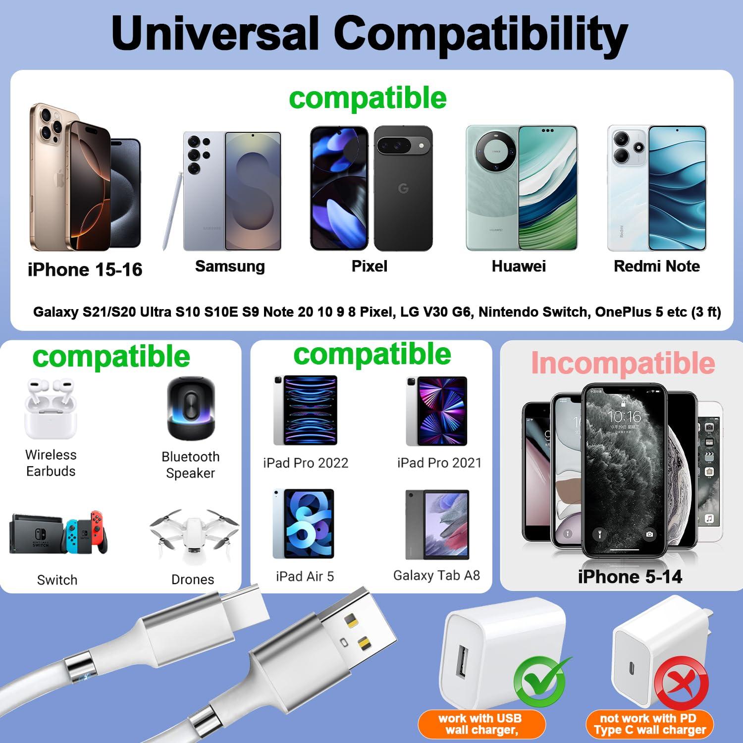 Cable de Carga Magnético USB Tipo C AICase 0.91 m Rápido