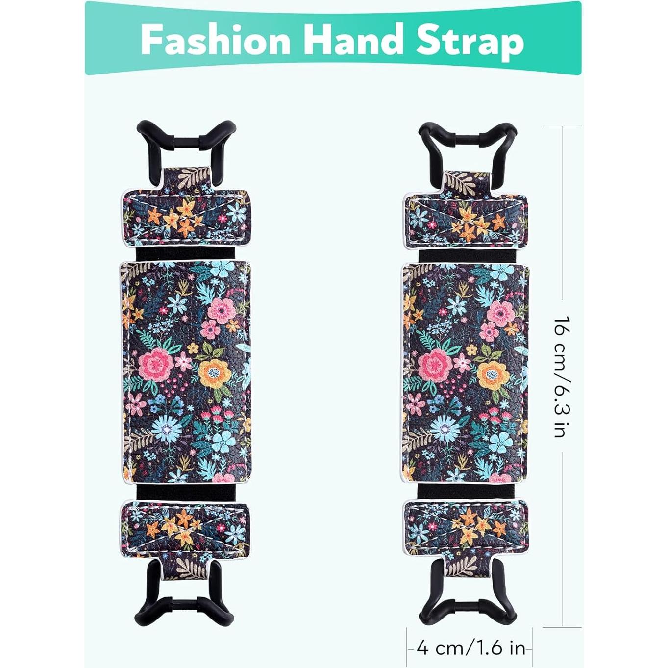 Correa de Mano para Kindle y Tabletas - Xiviers - Flor Negra