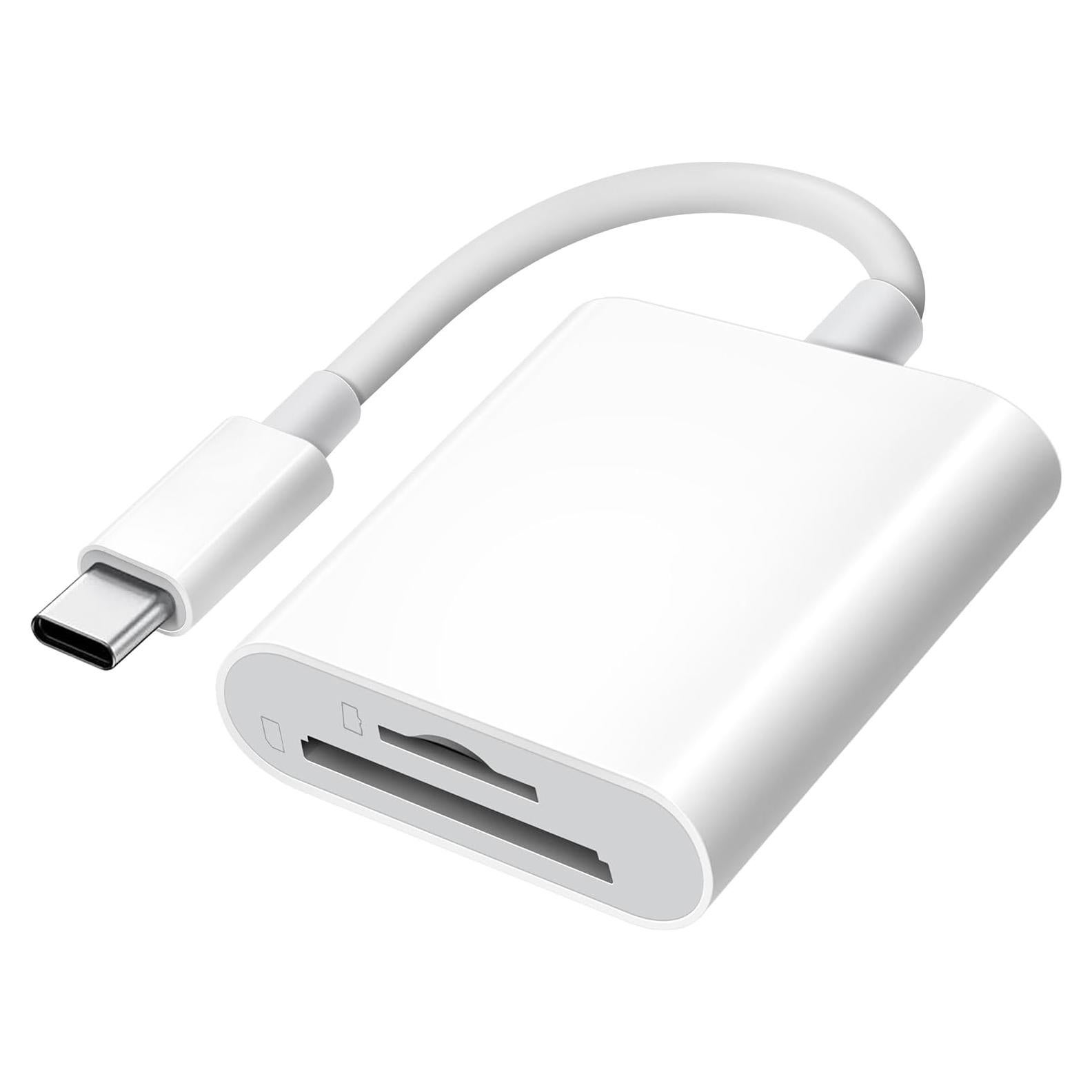 Lector de Tarjetas SD USB C xdgeLoad 2 Ranuras para iPhone y Mac