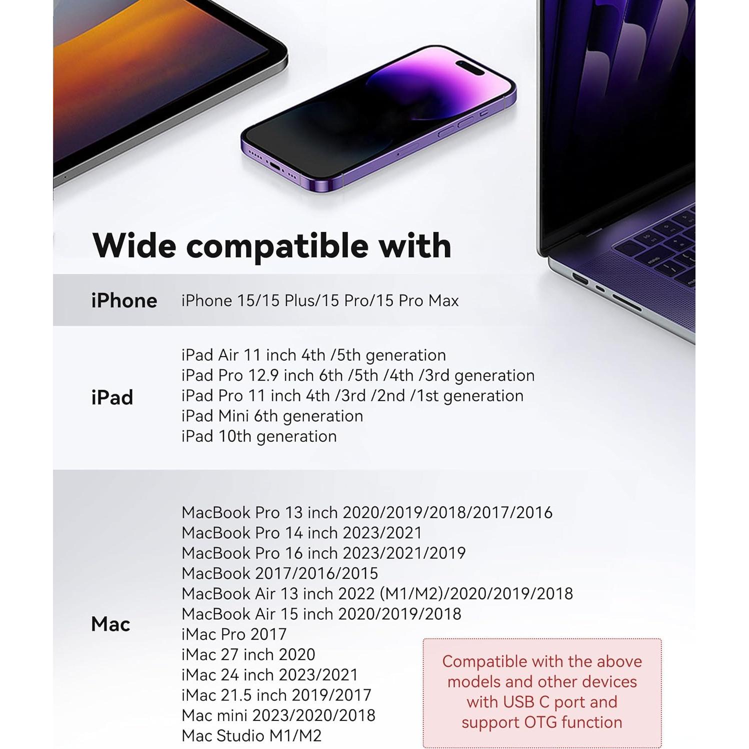 Lector de Tarjetas SD USB C xdgeLoad 2 Ranuras para iPhone y Mac