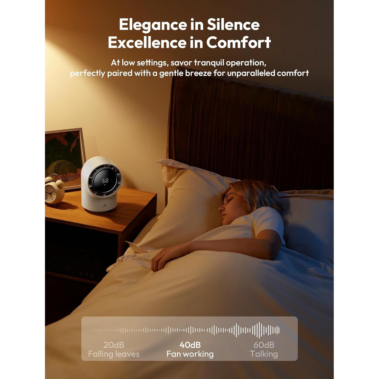 Ventilador de Mesa Aecooly Chic 01 Lite 100 Velocidades Batería 4000mAh