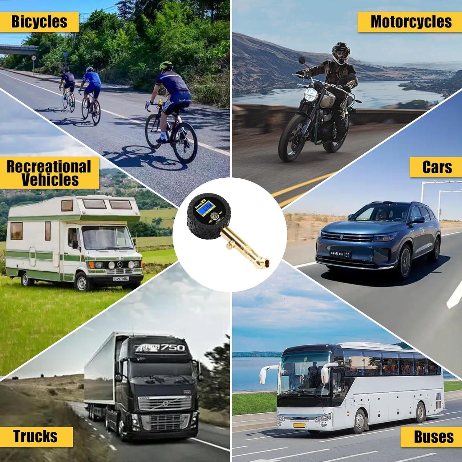 Medidor de Presión de Neumáticos Digital AetralYB 100 PSI