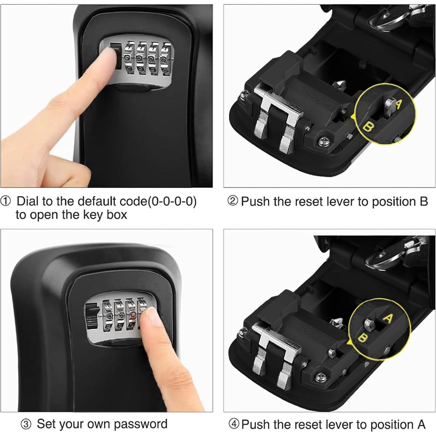 Caja de Llave TTRWIN con Cerradura de Combinación 4 Dígitos